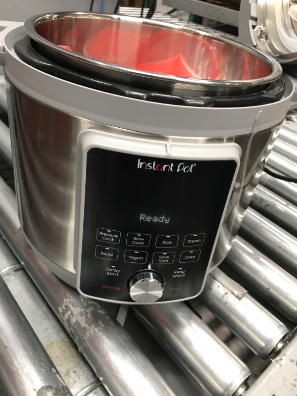 Photo 3 of ***MINOR DAMAGE***  Instant Pot Duo Plus, 6-Quart Whisper Quiet 9-in-1 Electric Pressure Cooker, Slow Cooker, Rice Cooker, Steamer, Sauté, Yogurt Maker, Warmer & Sterilizer, Free App with 1900+ Recipes, Stainless Steel 6QT Duo Plus