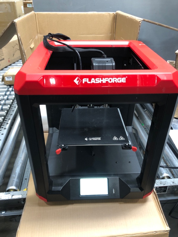 Photo 2 of Flashforge 3D Printer Finder 3 Glass Heating Bed with Removable PEI Surface and Magnetic Platform, Fully Assembled, Large FDM 3D Printers with 7.5" x 7.7" x 7.9" Printing Size