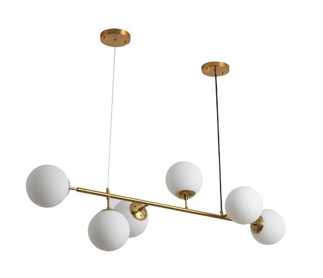 Photo 5 of **SEE NOTES**
6 Lights Globe Mid Century Chandelier Sputnik Modern Pendant Lighting
