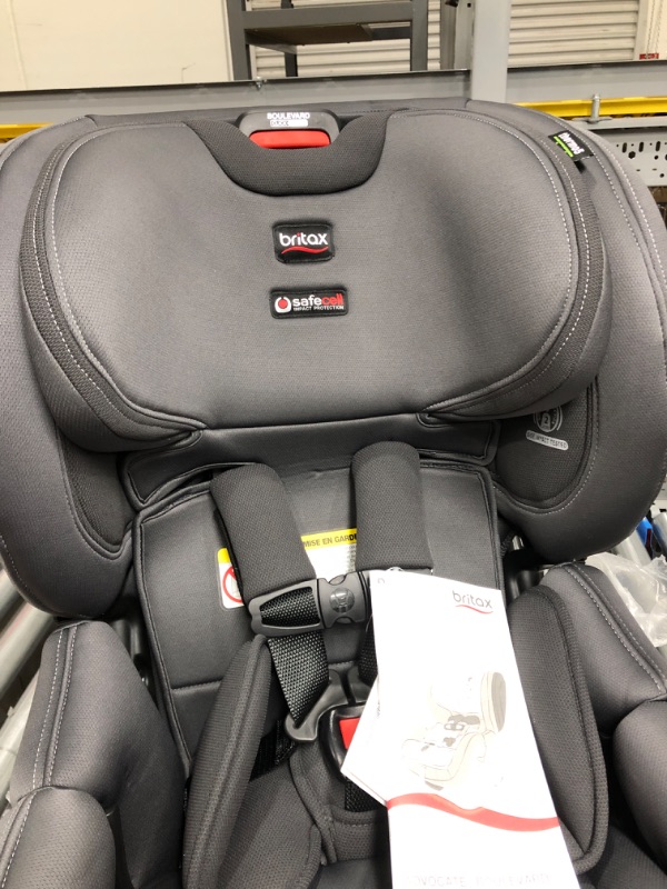 Photo 5 of Britax Boulevard ClickTight Convertible Car Seat, Cool N Dry Charcoal - Cooling & Moisture Wicking Fabric Boulevard Cool N Dry