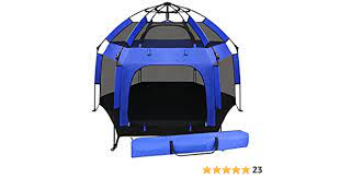 Photo 1 of Baby Playpen Play Yard,61" Portable Beach Tent with Canopy Sun Shelter for Kids and Toddlers Lightweight Foldable with Travel Bag for Outdoor Indoor Activity