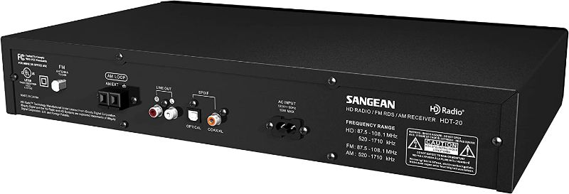 Photo 1 of Sangean HDT-20 HD Radio/FM-Stereo/AM Component Tuner Black