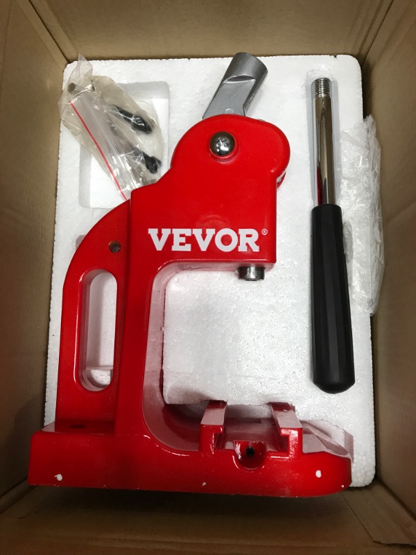 Photo 2 of VEVOR Button Maker Machine, 32 mm (1.25 inch) Badge Punch Press Kit, Children DIY Gifts Pin Maker, Button Making Supplies with 500pcs Button Parts & Circle Cutter & Magic Book 32MM 500PCS