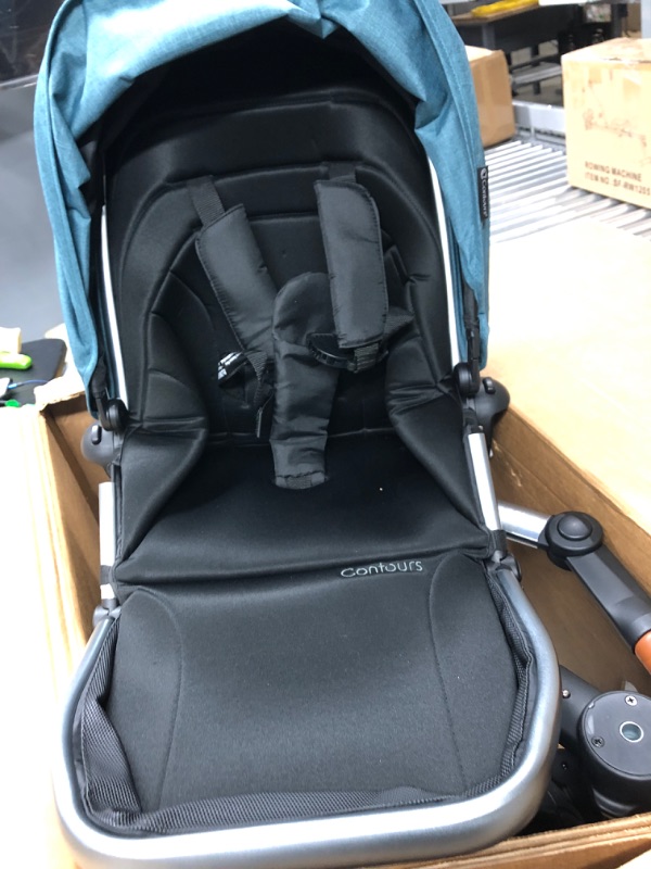 Photo 6 of Contours Legacy Stroller - Single-to-Double Convertible Design - Washed Teal