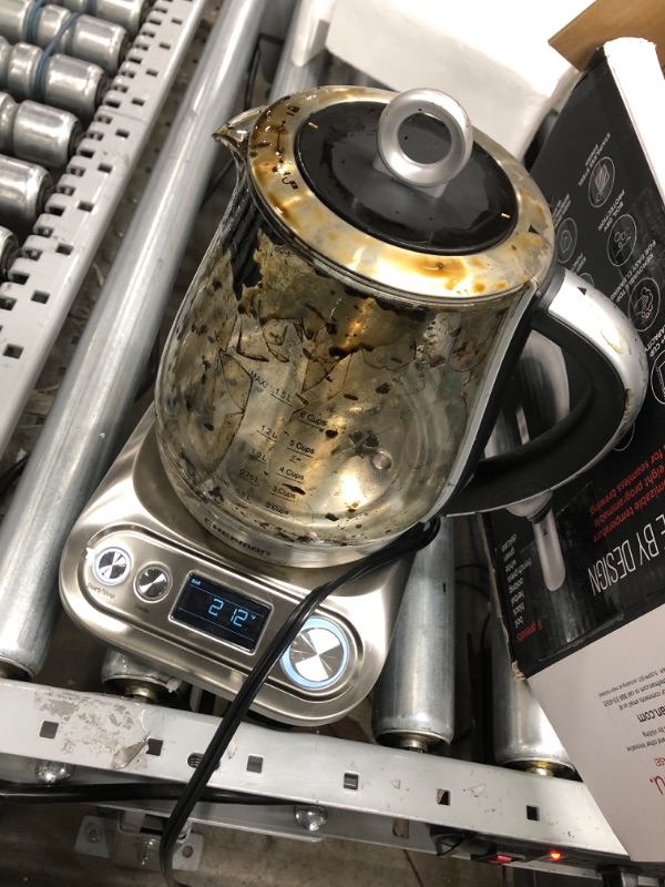 Photo 2 of **pot is coveredm9n thick dark substance**
Chefman Digital Electric Glass Kettle, No.1 Kettle Manufacturer, Removable Tea Infuser Included, 8 Presets & Programmable Temperature Control, Auto Shutoff, Water Filter, 6+ Cup Capacity, 1.5 Liter