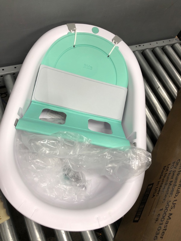 Photo 2 of 4-in-1 Grow-with-Me Bath Tub by Frida Baby Transforms Infant Bathtub to Toddler Bath Seat with Backrest for Assisted Sitting in Tub