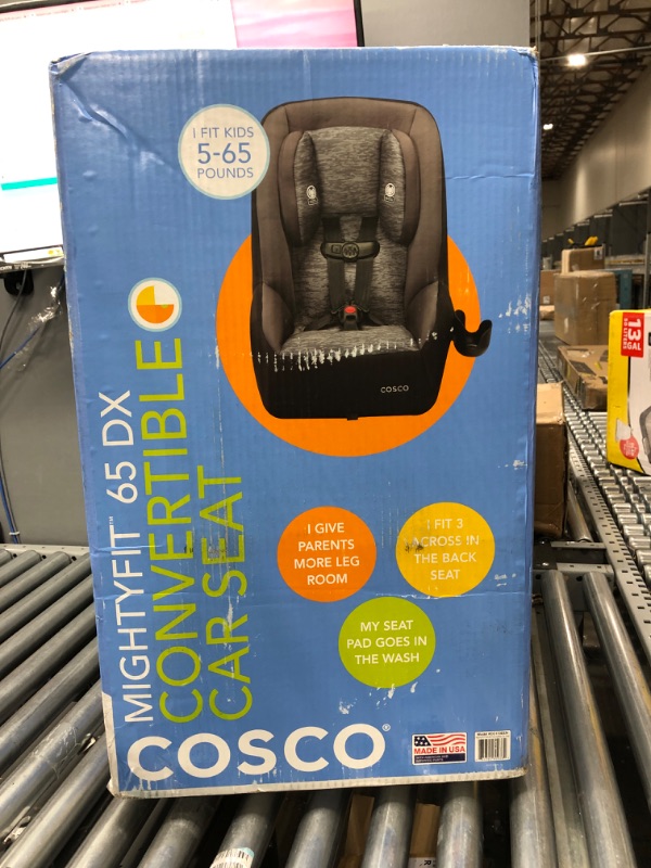 Photo 2 of Cosco Mighty Fit 65 DX Convertible Car Seat (Heather Onyx Gray)