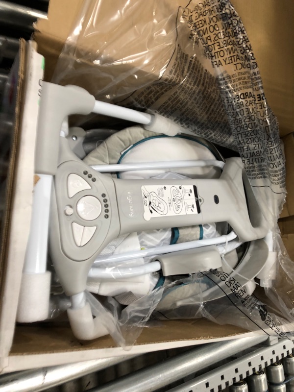 Photo 1 of Ingenuity ConvertMe 2-in-1 Compact Portable Baby Swing & Infant Seat, Battery-Powered Vibrations, Automatic Sway, Nature Sounds - Nash