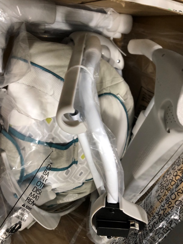 Photo 1 of Ingenuity ConvertMe 2-in-1 Compact Portable Baby Swing & Infant Seat, Battery-Powered Vibrations, Automatic Sway, Nature Sounds - Nash