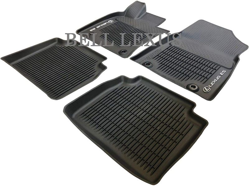 Photo 1 of *Missing Two Floor Mats-See Photos* LEXUS OEM Factory All Weather Floor MAT Liner Set 2019 ES350 ES300H Black
