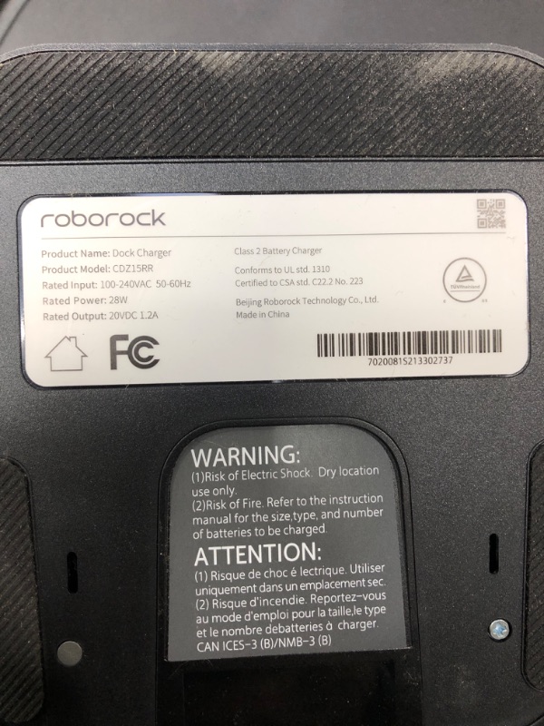 Photo 5 of *Tested/Cosmetic Damage-Scuffed-See Photos* roborock E4 Mop Robot Vacuum and Mop Cleaner, Internal Route Plan with 2000Pa Strong Suction, 200min Runtime, Carpet Boost, APP Total Control, Ideal for Pets and Larger Home
