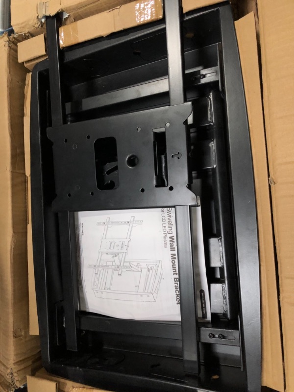 Photo 3 of Monoprice Recessed Full-Motion Articulating TV Wall Mount Bracket - for TVs 42in to 63in Max Weight 200lbs Extension Range of 3.94in to 25.0in VESA Patterns Up to 800x500 Black