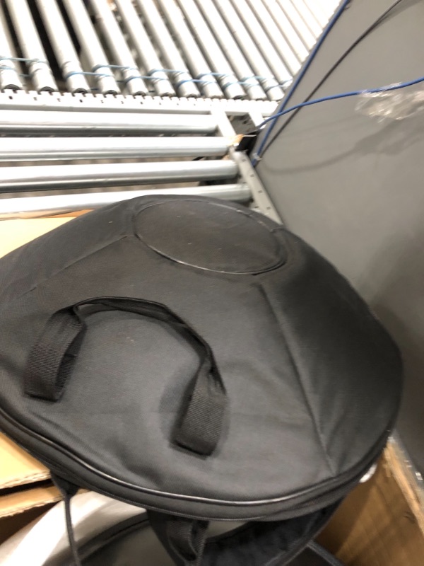 Photo 3 of "Lark Music" hand pan in D Minor 9 notes steel hand drum + Soft Hand Pan Bag + (22.8" (58cm), Black (D Minor) 9 notes D3 A Bb C D E F G A)