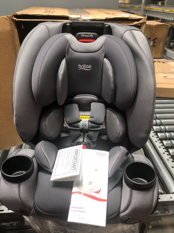 Photo 3 of Britax One4Life ClickTight All-in-One Car Seat – 10 Years of Use – Infant, Convertible, Booster – 5 to 120 pounds - SafeWash Fabric, Drift Drift [New Version]