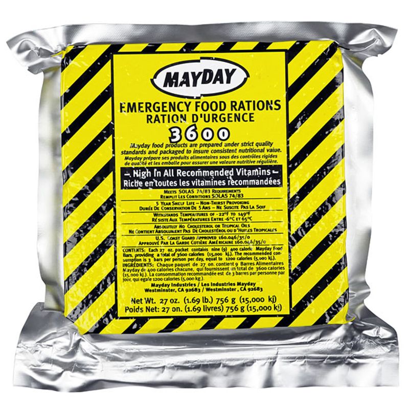 Photo 1 of *EXP:04/2027* Mayday 3600 Calorie Food Bar - 3-Day Emergency Ration
