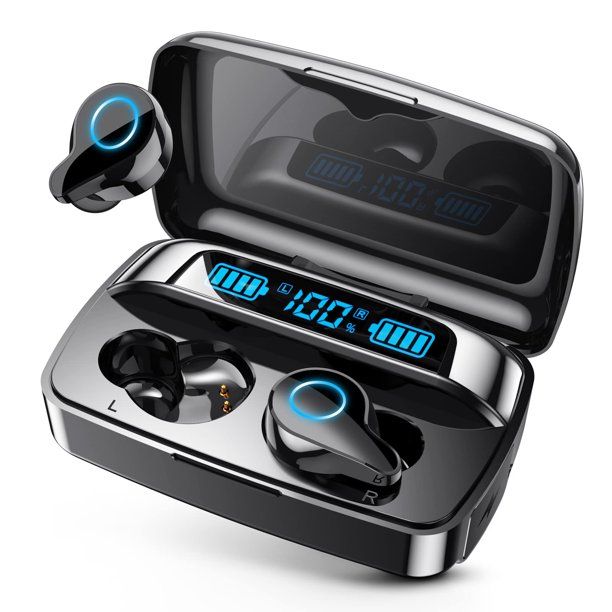 Photo 1 of NIPELL Wireless Earbuds, Bluetooth 5.2 Headphones with 1800mAh Charging Case - 88Hrs Play Time - Cell Phones Charging Function, Built-in Microphone IPX5 Waterproof Earphone for iOS/Android
