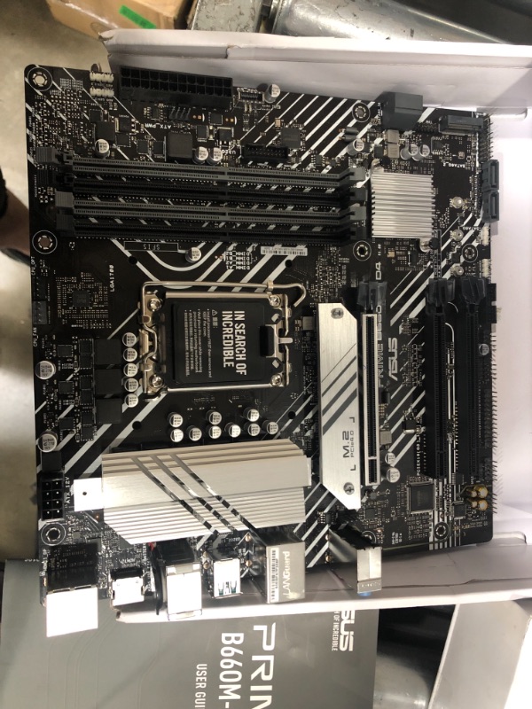 Photo 2 of ASUS Prime B660M-A WiFi D4 Intel LGA 1700 Micro ATX DDR4 Motherboard