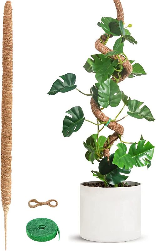 Photo 1 of 
Moss Pole, 63'' Moss Pole for Plants Monstera, Bendable Moss Pole for Plant Lover Gifts, Tall Coco Coir Plant Support for Climbing Plants