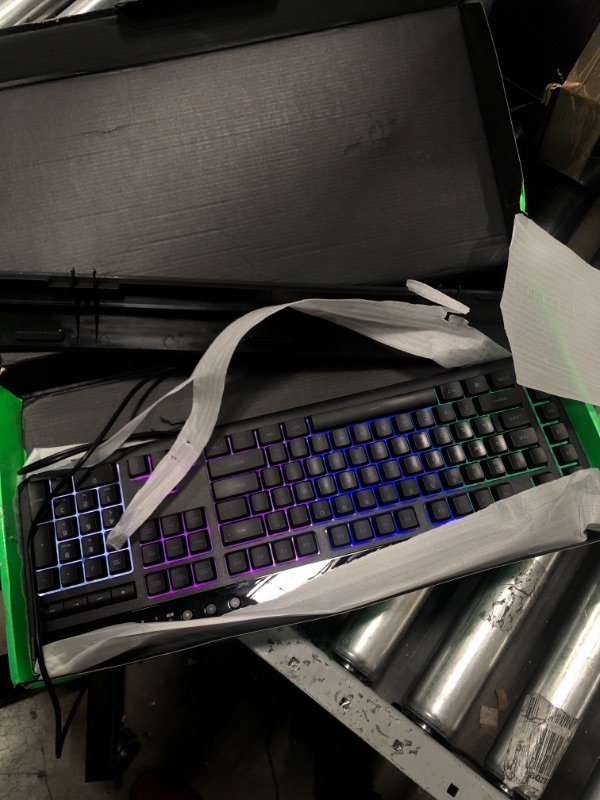 Photo 2 of CORSAIR K55 RGB PRO-Dynamic RGB Backlighting - Six Macro Keys with Elgato Stream Deck Software Integration-IP42 Dust and Spill Resistant-Detachable Palm Rest-Dedicated Media and Volume Keys, Black-