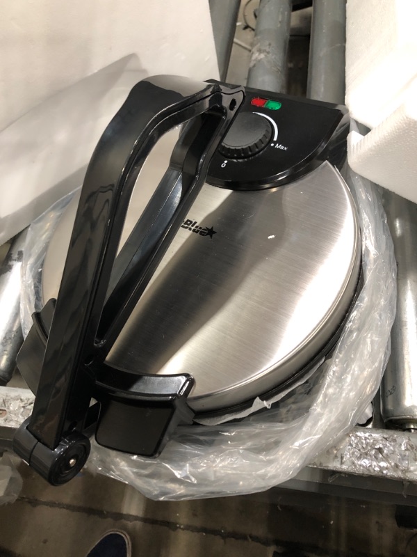 Photo 2 of 10inch Roti Maker by StarBlue with FREE Roti Warmer - The automatic Stainless Steel Non-Stick Electric machine to make Indian style Chapati, Tortilla, Roti AC 110V 50/60Hz 1200W