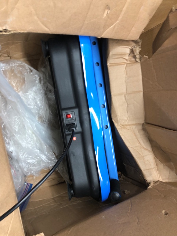 Photo 2 of **DOES NOT POWER ON*(*
Lifepro Vibration Plate Exercise Machine with Waist-Level Handlebar & Magnetic Acupoints - Powerful Arm Fitness & Recovery Vibration Platform & Whole Body Vibration Machine for Beginners Blue