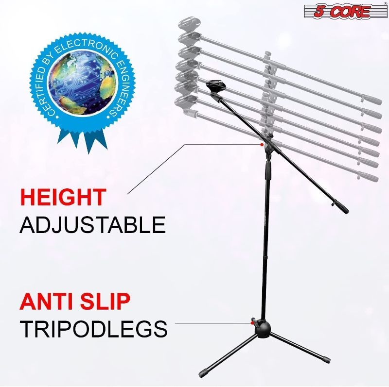 Photo 1 of Amazon Basics Tripod Boom Microphone Stand 