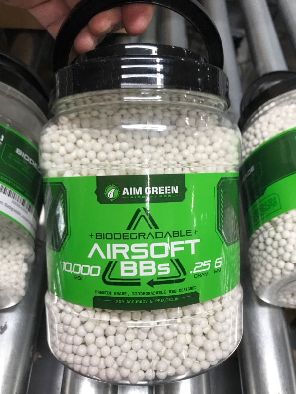 Photo 3 of Aim Green Biodegradable Airsoft BBS, Premium-Grade 6mm Airsoft BBS