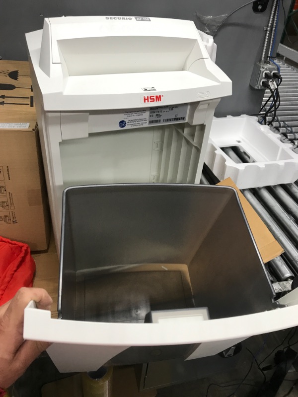Photo 1 of HSM SECURIO AF150 Cross-cut Shredder with automatic paper feed; shreds up to 150 automatically/19 manually; 9 gallon capacity