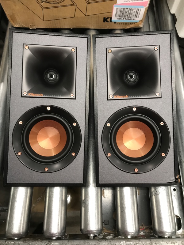 Photo 2 of ** Damaged read notes ** Klipsch R-41SA Powerful Detailed Home Speaker Set of 2 Black