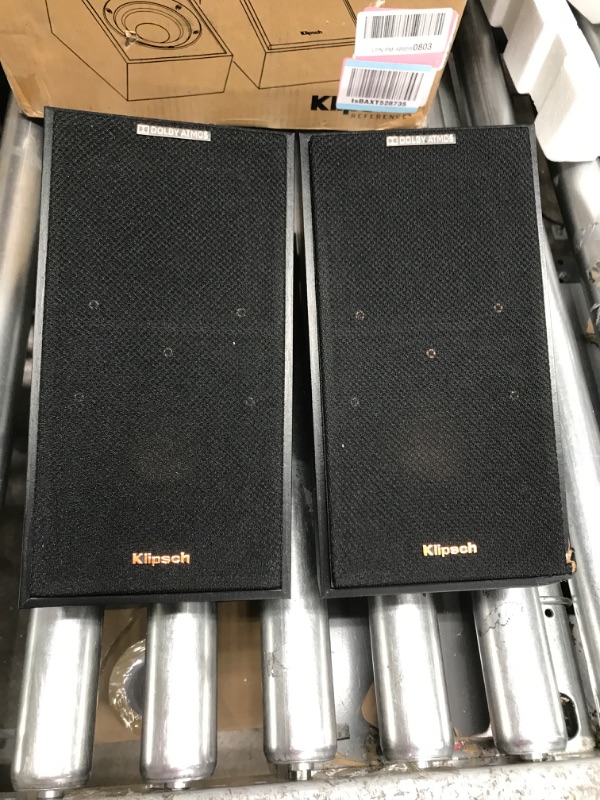 Photo 3 of ** Damaged read notes ** Klipsch R-41SA Powerful Detailed Home Speaker Set of 2 Black