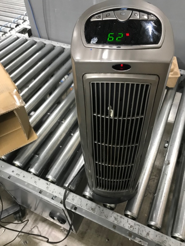 Photo 4 of Lasko 1500W Digital Ceramic Space Heater with Remote, 755320, Silver