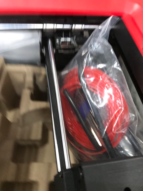 Photo 1 of FLASHFORGE 3D Printer Finder 3 with Dual Platforms, Larger Print Size 190x195x200mm for Education and Family Use, Direct Drive Extruder Works with ABS/Hips/PETG/TPU/PLA PRO Filaments Rose Red