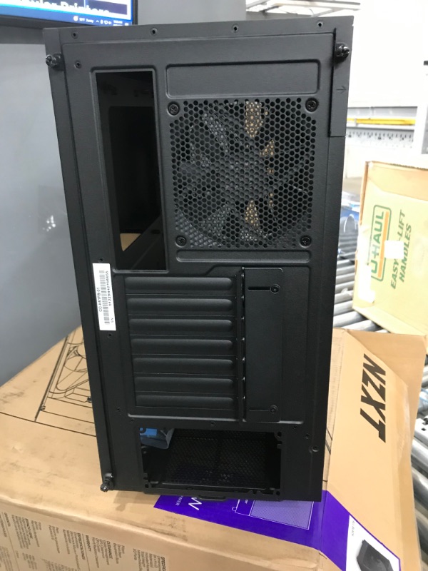 Photo 2 of NZXT H5 Flow Compact ATX Mid-Tower PC Gaming Case – High Airflow Perforated Front Panel – Tempered Glass Side Panel – Cable Management – 2 x 120mm Fans Included – 280mm Radiator Support – Black Black H5 Flow Non i-Series Case