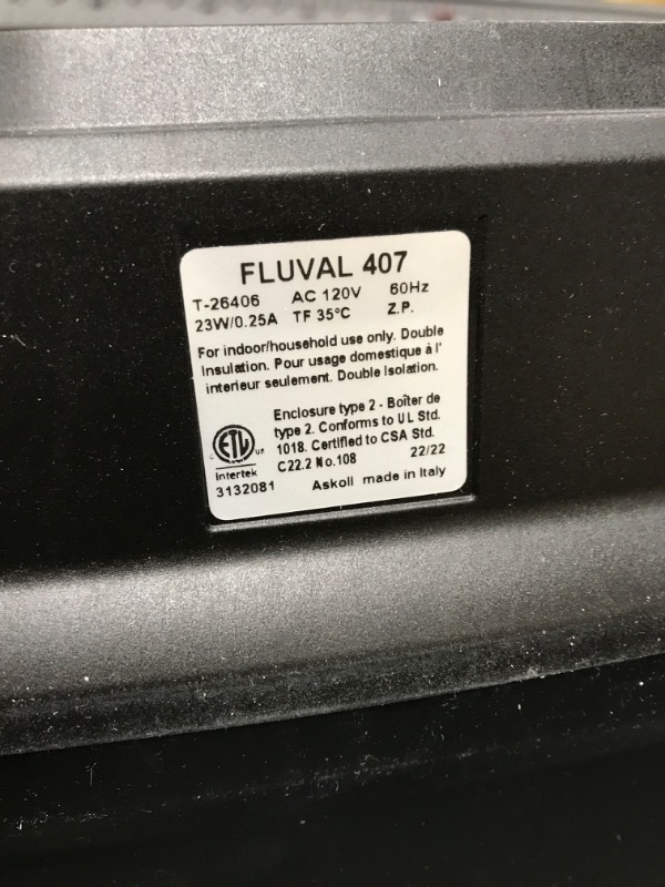 Photo 6 of ****PREVIOUSLY USED***  Fluval 07 Series Performance Canister Filter for Aquariums 407