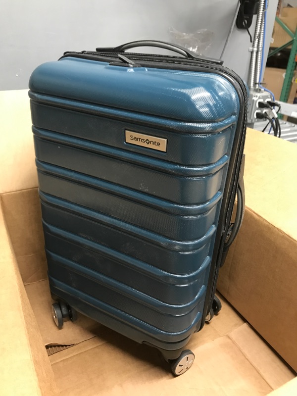 Photo 2 of *****MINOR DAMAGE***  Samsonite Omni 2 Hardside Expandable Luggage with Spinner Wheels, Carry-On 20-Inch, Nova Teal Carry-On 20-Inch Nova Teal