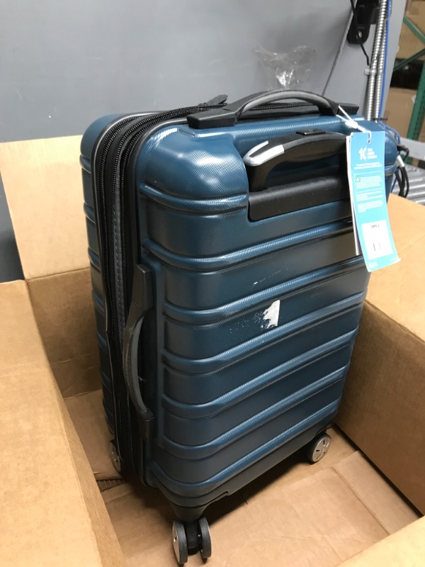 Photo 3 of *****MINOR DAMAGE***  Samsonite Omni 2 Hardside Expandable Luggage with Spinner Wheels, Carry-On 20-Inch, Nova Teal Carry-On 20-Inch Nova Teal