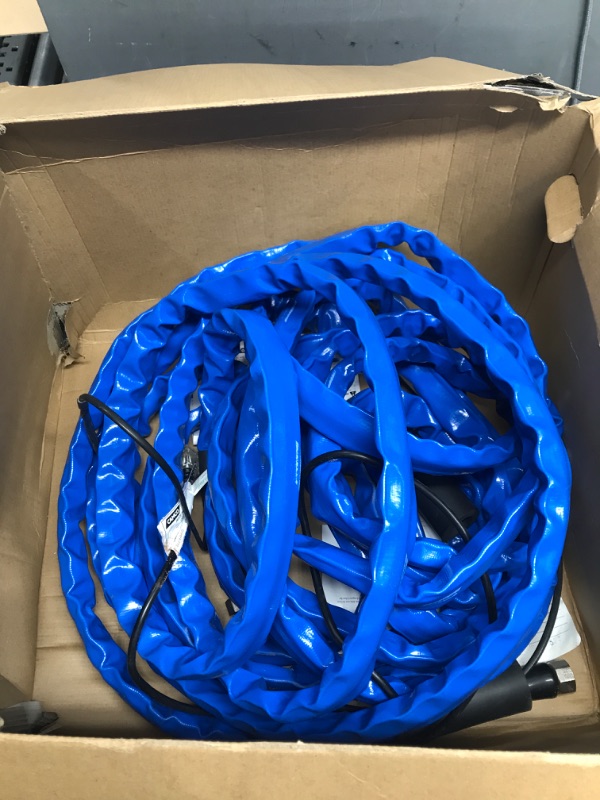 Photo 2 of Camco Heated Drinking Water Hose, - 20° F, 50-Foot, 5/8-Inch ID (22912-A) 50' Cold Weather (Freeze Protection to - 20?F) Frustration-Free Packaging