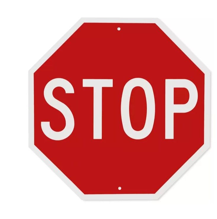 Photo 1 of "Stop" Sign - 24 x 24", Engineer Grade
