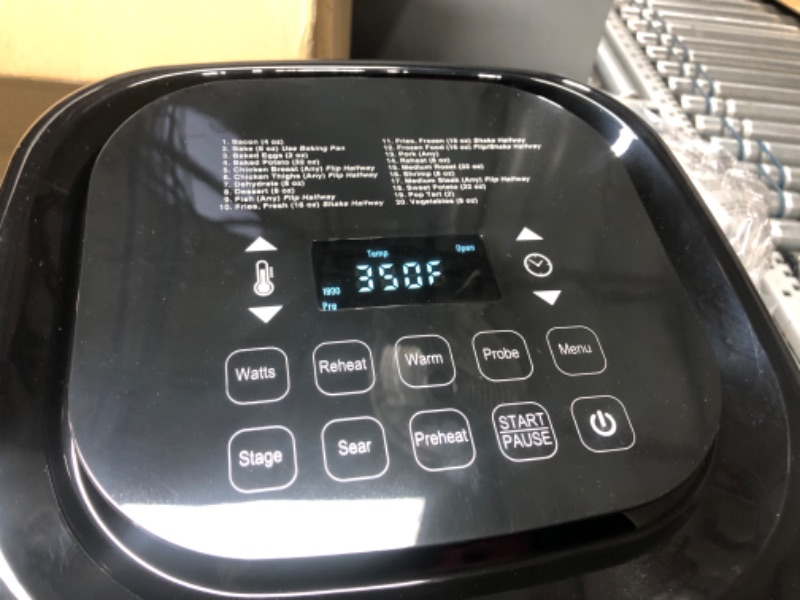 Photo 1 of Nuwave Brio 7-in-1 Air Fryer Oven, 7.25-Qt with One-Touch Digital Controls, 50°- 400°F Temperature Controls in 5° Increments, Linear Thermal (Linear T) for Perfect Results, Black