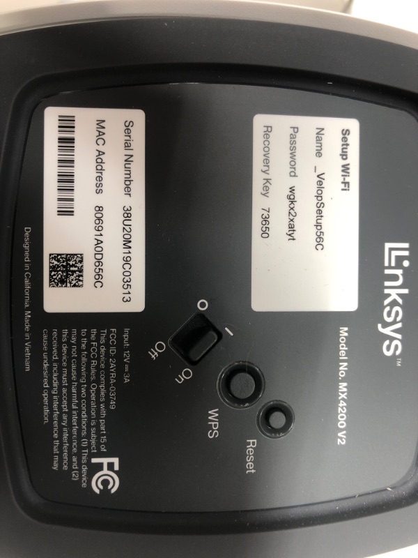 Photo 10 of 3 Linksys MX12600 Velop Intelligent Mesh WiFi 6 System: AX4200, Tri-Band Wireless Network for Full-Speed Home Coverage, 8,100 sq ft (White, 3-Pack) WIFI 6 8100 Sq. ft - 120+ Devices