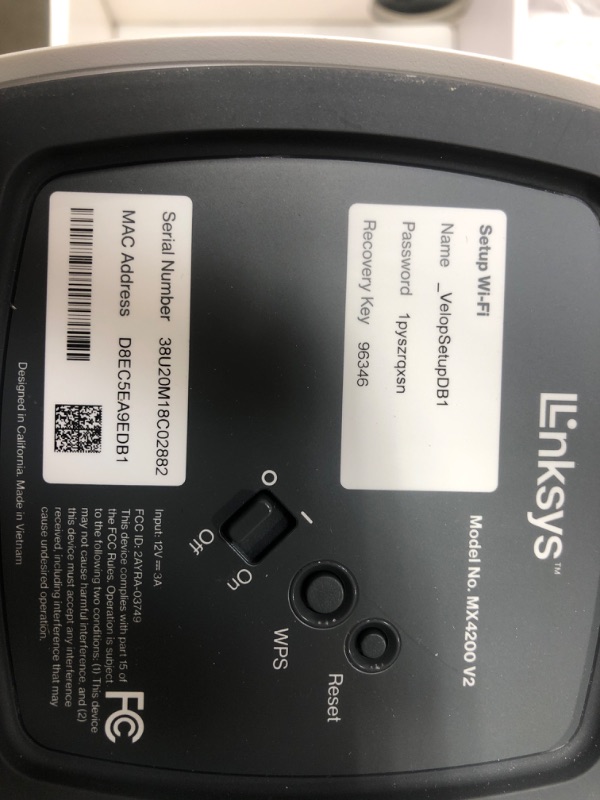 Photo 8 of 3 Linksys MX12600 Velop Intelligent Mesh WiFi 6 System: AX4200, Tri-Band Wireless Network for Full-Speed Home Coverage, 8,100 sq ft (White, 3-Pack) WIFI 6 8100 Sq. ft - 120+ Devices