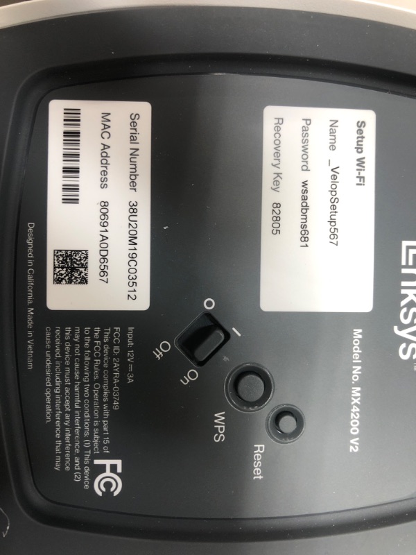 Photo 9 of 3 Linksys MX12600 Velop Intelligent Mesh WiFi 6 System: AX4200, Tri-Band Wireless Network for Full-Speed Home Coverage, 8,100 sq ft (White, 3-Pack) WIFI 6 8100 Sq. ft - 120+ Devices