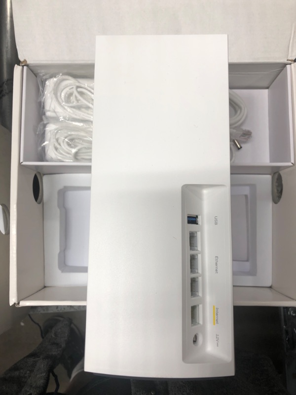 Photo 7 of 3 Linksys MX12600 Velop Intelligent Mesh WiFi 6 System: AX4200, Tri-Band Wireless Network for Full-Speed Home Coverage, 8,100 sq ft (White, 3-Pack) WIFI 6 8100 Sq. ft - 120+ Devices