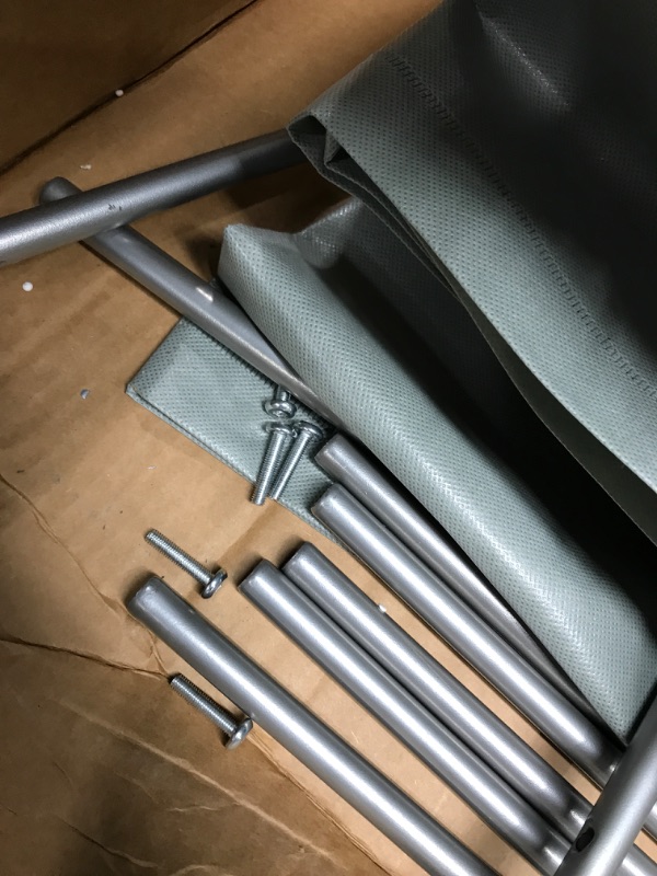 Photo 1 of *Loose Hardware-Possibly Missing* SUOERNUO Shoe Rack Storage Organizer 4 Tier Free Standing Metal Shoe Shelf Compact Shoe Organizer with Side Bag for Entryway Closet Bedroom, Grey 4 Tier Grey