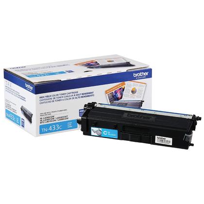 Photo 1 of Brother Genuine High Yield Printer Toner Cartridge TN433C Replacement Cyan Toner
