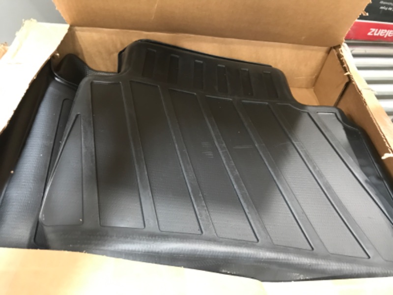 Photo 2 of Cacarolls Floor Mats & Cargo Liner Set Compatible for Hyundai Tucson 2022 2023 All Weather Rubber Mat Black (Fit All Models)