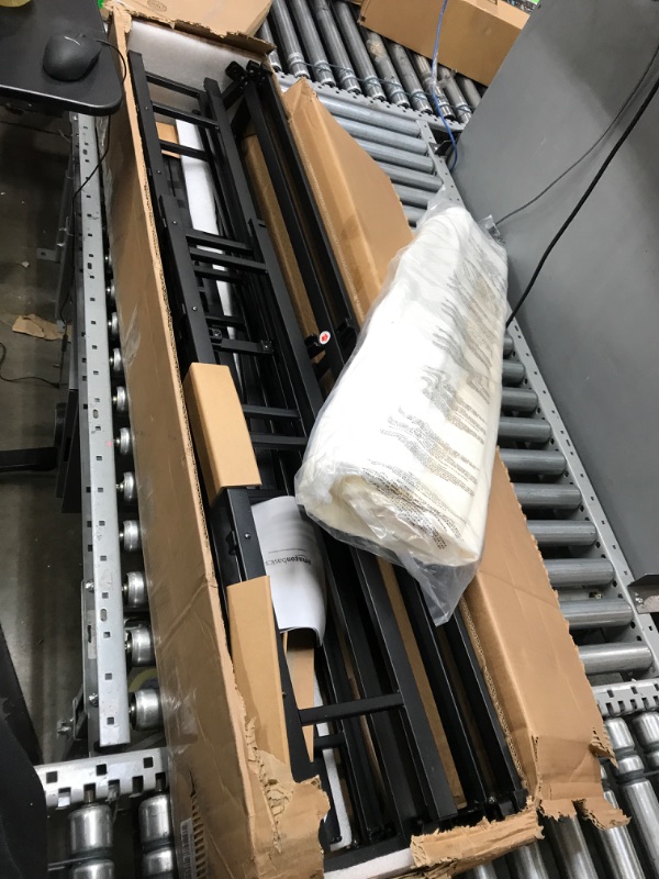Photo 1 of Amazon Basics Smart Box Spring Bed Base, 7-Inch Mattress Foundation - Full Size, Tool-Free Easy Assembly & Metal Bed Frame, 9-Leg Base for Box Spring and Mattress - Full, 74.5 x 53.5-Inches
