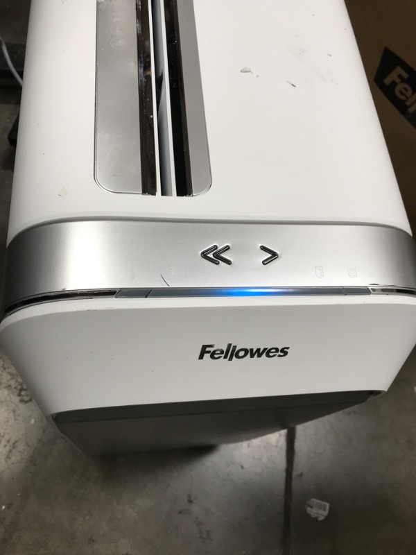 Photo 3 of Fellowes LX22M 20 Sheet P-4 Micro-Cut, Heavy Duty Paper Shredder for Office, 100% Jam Proof (White) 20 Sheet White Paper Shredder