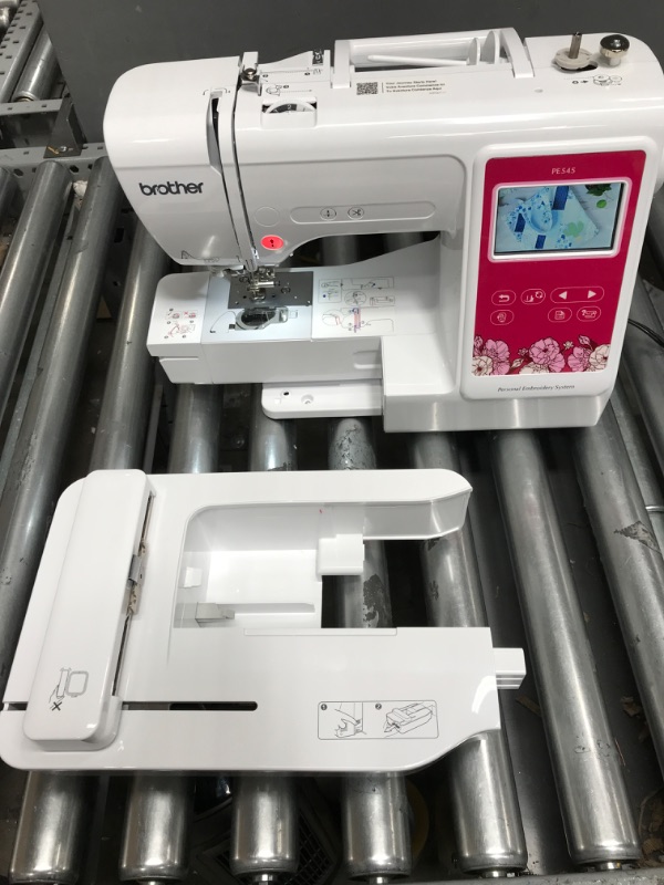 Photo 5 of Brother PE545 Embroidery Machine, Wireless LAN Connected, 135 Built-in Designs, 4" x 4" Hoop Area, Large 3.7" LCD Touchscreen, USB Port, 10 Font Styles