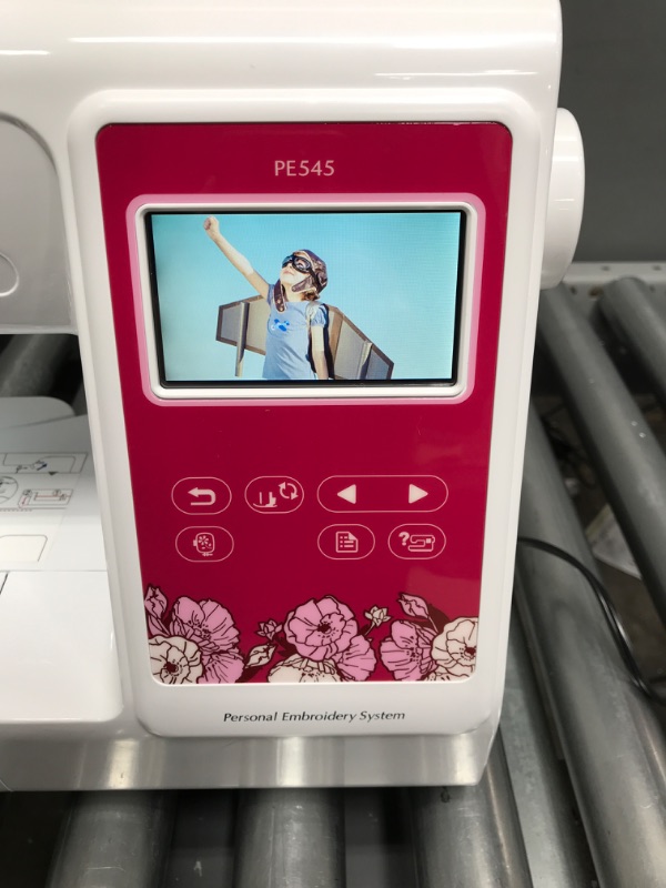 Photo 3 of Brother PE545 Embroidery Machine, Wireless LAN Connected, 135 Built-in Designs, 4" x 4" Hoop Area, Large 3.7" LCD Touchscreen, USB Port, 10 Font Styles